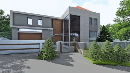 ARCH-R modern villa rendering