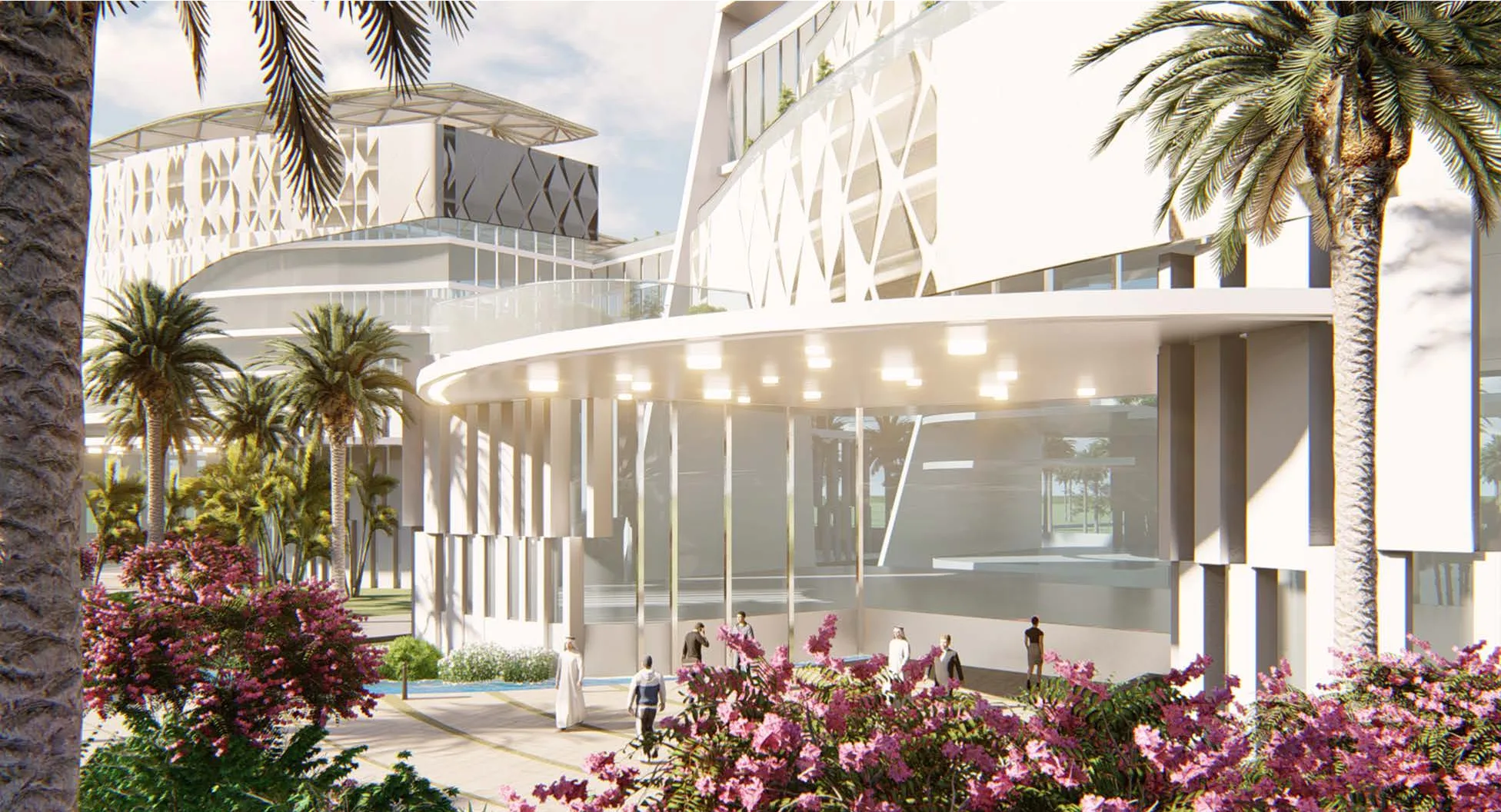 ARCH-R designed building entrance canopy